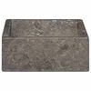 vidaXL Sink 45x30x12 cm Marble High Gloss Grey