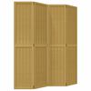 vidaXL Room Divider 4 Panels Brown Solid Wood Paulownia