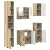 vidaXL Bathroom Furniture Set 5 pcs Sonoma Oak 61 x 35 x 64 cm