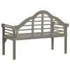 vidaXL Garden Bench Grey Wash 135 cm Solid Acacia Wood