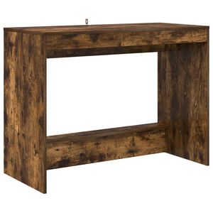 vidaXL Bed Desk Smoked Oak 100 x 45 x 75 cm Engineered Wood