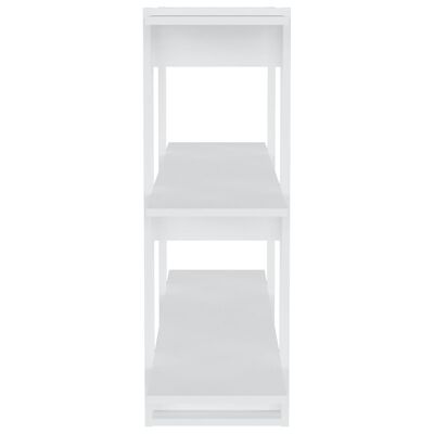 vidaXL Book Cabinet/Room Divider White 100x30x87 cm