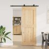 vidaXL Sliding Door with Hardware Set 85x210 cm Solid Wood Pine