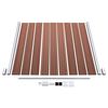 vidaXL WPC Fence Set 4 Square + 1 Slanted 792x186 cm Brown