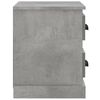 vidaXL Bedside Cabinet Concrete Grey 60x35.5x45 cm
