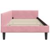 vidaXL Corner Bed Frame with Headboard Pink 90 cm x 190 cm Velvet