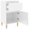 vidaXL Bedside Cabinets 2 pcs High Gloss White 40x35x70 cm