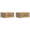 vidaXL Bedside Cabinet 2 pcs Artisan Oak 49 x 34.5 x 20 cm