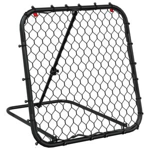 vidaXL Football Rebounder Adjustable Black 84x73x60-80 cm Steel