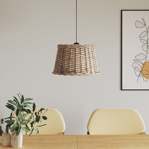 vidaXL Ceiling Lamp Shade Brown Ø45x28 cm Wicker