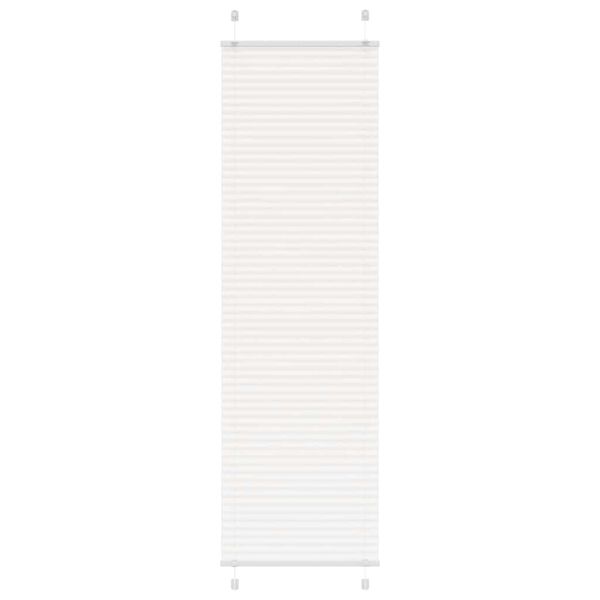 vidaXL Pleated Blind White 60x200 cm Fabric Width 59.4 cm Polyester