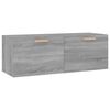 vidaXL Wall Cabinet Grey Sonoma 100x36.5x35 cm Engineered Wood