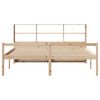 vidaXL Bookcase Bed without Mattress 180x200 cm Super King Solid Wood Pine