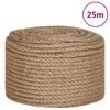 vidaXL Jute Rope 25 m Long 10 mm Thick