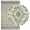 vidaXL In- and Outdoor Rug OLITE Natural and Green 160 x 230 cm