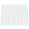 vidaXL Lace Curtain with Curtains Floral White 100 x 200 cm Polyester