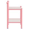 vidaXL Bedside Cabinets 2 pcs Pink and Transparent Metal and Glass