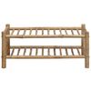 vidaXL Shoe Rack with Shelf Natural 68 x 28 x 30 cm Bamboo