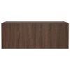 vidaXL TV Wall Cabinet with LED Lights Brown Oak 80x35x31 cm