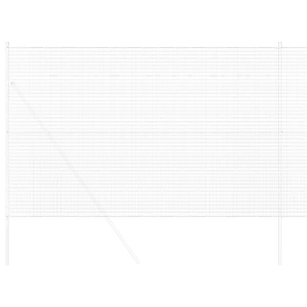 vidaXL Welded Wire Fence Silver 1.5 x 50 m