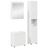 vidaXL Bathroom Furniture Set with Shelf TULUM White Engineered Wood