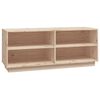 vidaXL Shoe Cabinet 110x34x45 cm Solid Wood Pine