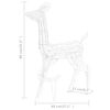 vidaXL Acrylic Reindeer Family Christmas Decoration 160 LED Warm White