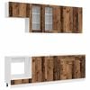 vidaXL Kitchen Unit LYON 8 pcs Old Wood Engineered Wood