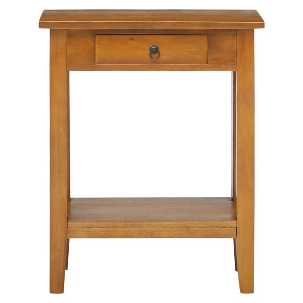 vidaXL Console Table with Drawer 60x30x75 cm Solid Wood Mahogany