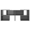 vidaXL TV Cabinet High Gloss Grey 104x30x52 cm Engineered Wood