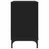 vidaXL Bedside Table Black 63.5 x 36 x 61 cm Engineered wood