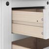vidaXL Bedside Table White 53 x 39 x 103 cm Solid Pine Wood