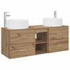 vidaXL Bathroom Furniture Set 3 pcs Artisan Oak 49.5 x 44.5 x 65.5 cm