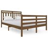 vidaXL Bed Frame without Mattress Honey Brown Solid Wood 140x200 cm