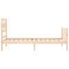 vidaXL Bed Frame without Mattress Single Solid Wood Pine