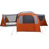 vidaXL Family Tent with Roof Grey and Orange 745 x 700 x 217 cm