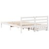 vidaXL Bed Frame without Mattress White 140x190 cm Solid Wood Pine