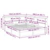 vidaXL Bookcase Bed without Mattress 140x190 cm Solid Wood Pine