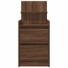 vidaXL Bedside Cabinets with 2 Drawers 2 pcs Brown Oak 38x34x80 cm