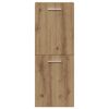 vidaXL 3 Piece Bathroom Furniture Set Artisan Oak Engineered Wood