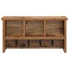 vidaXL Wall-Mounted Coat Rack Old wood 50 x 16 x 26 cm Engineered wood