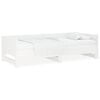 vidaXL Pull-out Day Bed without Mattress White 2x(80x200) cm