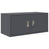 vidaXL Storage Cabinet with Storage Anthracite 90 x 40 x 40 cm Steel