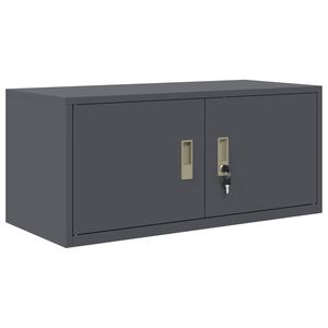 vidaXL Storage Cabinet Anthracite 90 x 40 x 40 cm Steel