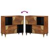 vidaXL Sideboard with Shelf Brown 80 x 33 x 75 cm Solid Mango Wood