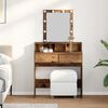 vidaXL Dressing Table Old Wood 80 x 41 x 144.5 cm Engineered wood
