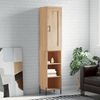 vidaXL Highboard Sonoma Oak 34.5x34x180 cm Engineered Wood
