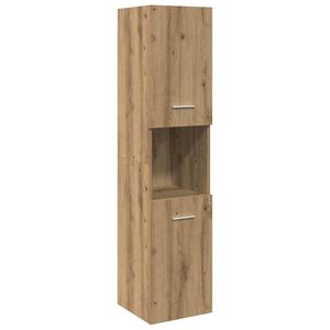 vidaXL Bathroom Hanging Cabinet Artisian Oak 30x30x130 cm Engineered Wood
