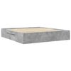 vidaXL Bed Frame without Mattress Concrete Grey 180x200cm Engineered Wood
