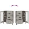 vidaXL Sideboard Concrete Grey 69.5x34x90 cm Engineered Wood